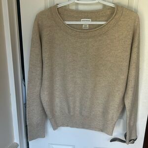 Club Monaco Boat Neck Cashmere Sweater Oatmeal